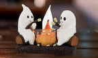 Veilleuse Halloween fantômes et feu de camp, vue panoramique