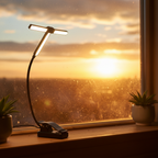 Lampe de lecture – ambiance coucher de soleil